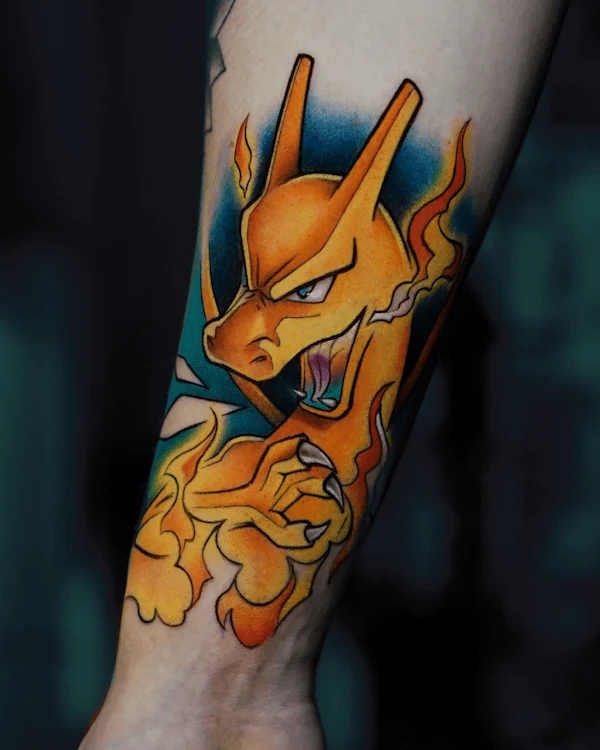 tatuaje tattoo anime fullcolor todo color en Elda Alicante España Madrid Barcelona Asturias